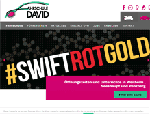 Tablet Screenshot of fahrschule-david.net
